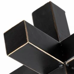 Deals 👍 Mercana Abel Black Metal Jack W/Gold Accents 🎉 -Mercana Shop Abel 28Large29 9L x 9W Black Metal Jack W Gold Accents 3