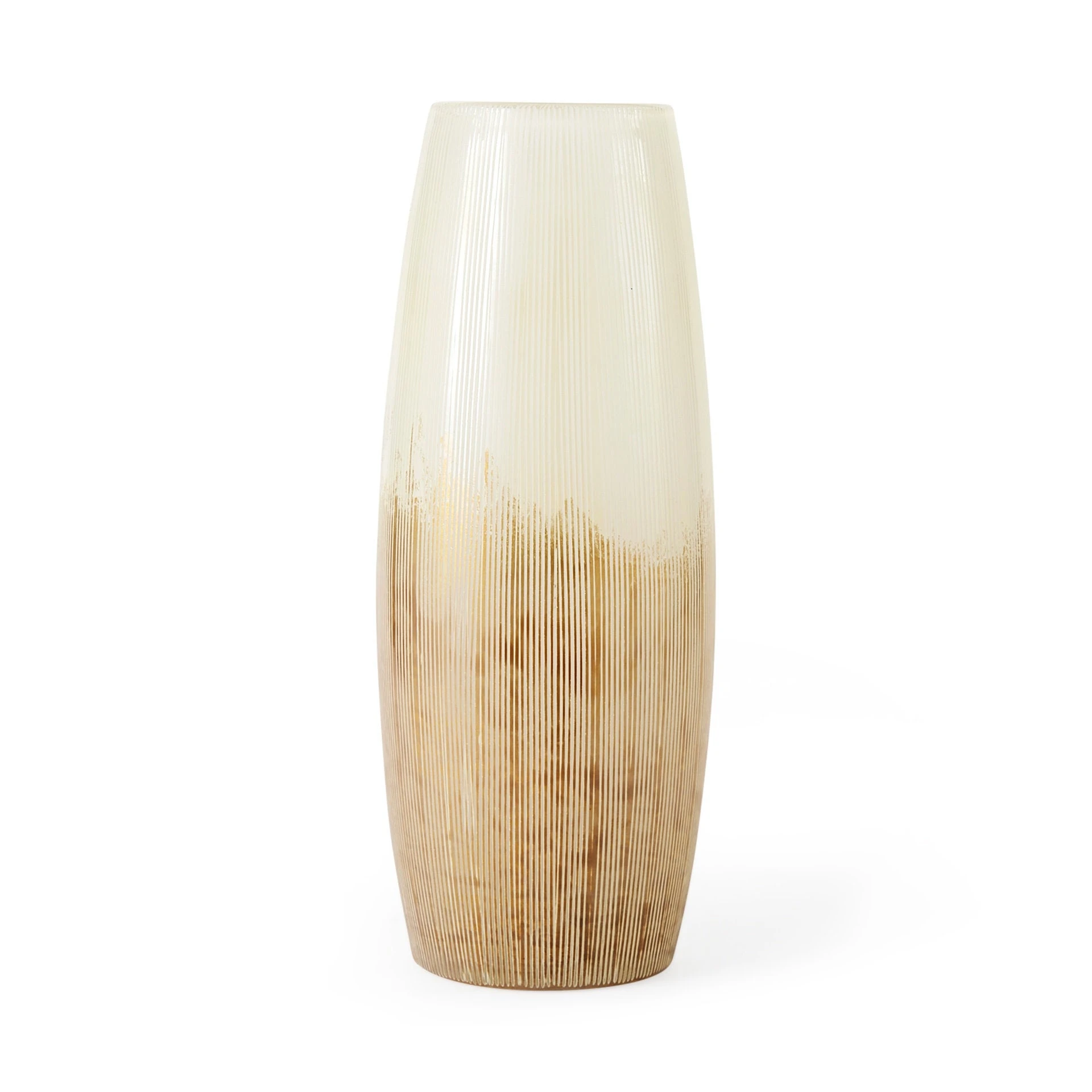 Best Sale ✔️ Mercana Agnetha 5.5L X 5.5W X 14.1H Gold/Cream Ombre Glass Vase ✨ 1 Best Sale ✔️ Mercana Agnetha 5.5L X 5.5W X 14.1H Gold/Cream Ombre Glass Vase ✨
