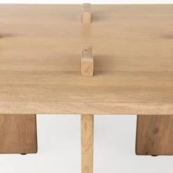 Hot Sale 🛒 Mercana Aida 56.0 X 34.0 X 15.0 Natural Brown Wood Rectangle Coffee Table ⌛ -Mercana Shop Aida 56.0 x 34.0 x 15.0 Natural Brown Wood Rectangle Coffee Table 8