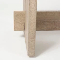 Outlet 🎉 Mercana Aida Light Brown Wood Dining Bench ✔️ -Mercana Shop Aida 66.0L x 16.0W x 18.0H Light Brown Wood Dining Bench 5