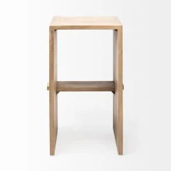 New 👍 Mercana Aida III 30" Seat Height Gray/Brown Wood Bar Stool 🔥 -Mercana Shop Aida III 3022 Seat Height Brown Wood Bar Stool 3