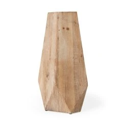 Budget ✔️ Mercana Allen I Natural Wooden Vase (19.3" Tall) 🤩