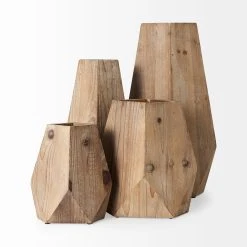Budget ✔️ Mercana Allen I Natural Wooden Vase (19.3" Tall) 🤩 -Mercana Shop Allen I Natural Wooden Vase 2819.322 Tall29 4