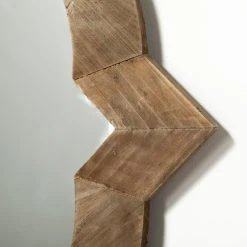 Wholesale 🧨 Mercana Argonne 23" Round-Square Brown Wood Frame Mirror - 23"W X 23"H X 1.6"D ⌛ -Mercana Shop Argonne 2322 Round Square Brown Wood Frame Mirror 3