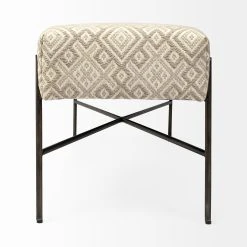 Best Pirce 🔔 Mercana Avery I Olive & Beige Upholstered Patterned Seat Accent Bench - 55"W X 17"D X 18"H Cream 🧨 -Mercana Shop Avery I 55L x 17W Multi Colored Upholstered Patterned Seat Accent Bench 12