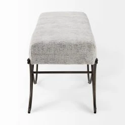 Best Sale ๐ Mercana Ayla Gray Fabric Seat W/ Dark Nickel Metal Frame Bench Dark Gray ๐ 17 Best Sale ๐ Mercana Ayla Gray Fabric Seat W/ Dark Nickel Metal Frame Bench Dark Gray ๐ -Mercana Shop Ayla 55L x 17.6W x 18H Dark Gray Fabric Seat W Dark Nickel Metal Frame Bench 2