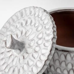 Hot Sale 🔔 Mercana Azul (Small) 5L X 5W Gray Ceramic Detailed Decorative Box Grey 🎉 -Mercana Shop Azul 28Small29 5L x 5W Gray Ceramic Detailed Decorative Box 3