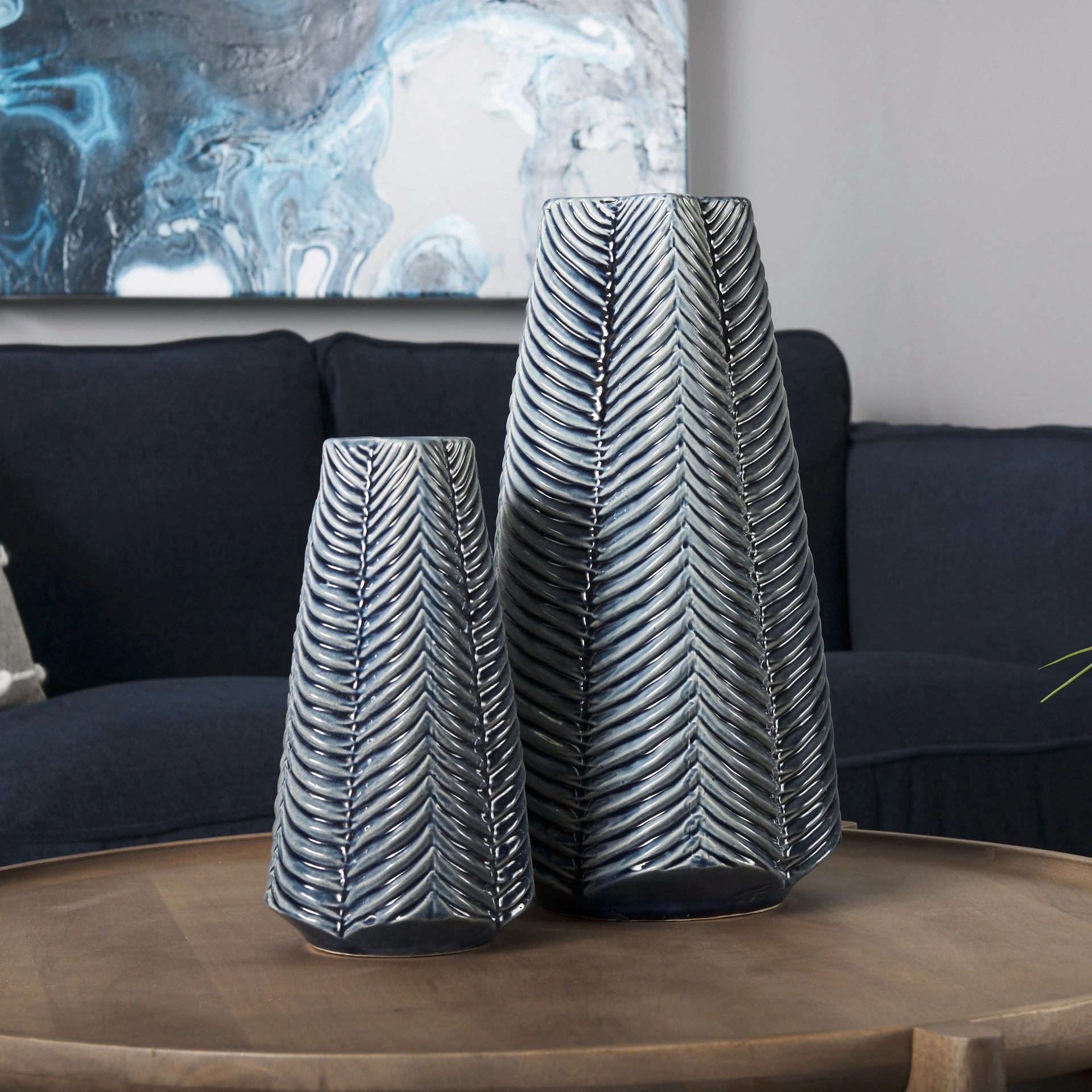 Cheapest 🌟 Mercana Bashir I Small Dark Navy Gloss Ceramic Vase 🌟 13 Cheapest 🌟 Mercana Bashir I Small Dark Navy Gloss Ceramic Vase 🌟 - Image 13