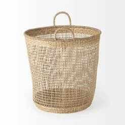 Buy 🎉 Mercana Bowie 19.7L X 19.7W X 19.7H (Set Of 3) Medium Brown Seagrass Round Basket W/ Handles ❤️ -Mercana Shop Bowie 19.7L x 19.7W x 19.7H 28Set of 329 Medium Brown Seagrass Round Basket W Handles 2