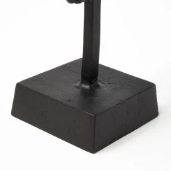 Wholesale 🥰 Mercana Caleb 4L X 5W Black Metal Tribal Figurine - 3.5L X 5.0W X 9.0H 🎁 -Mercana Shop Caleb 4L x 5W Black Metal Tribal Figurine 6