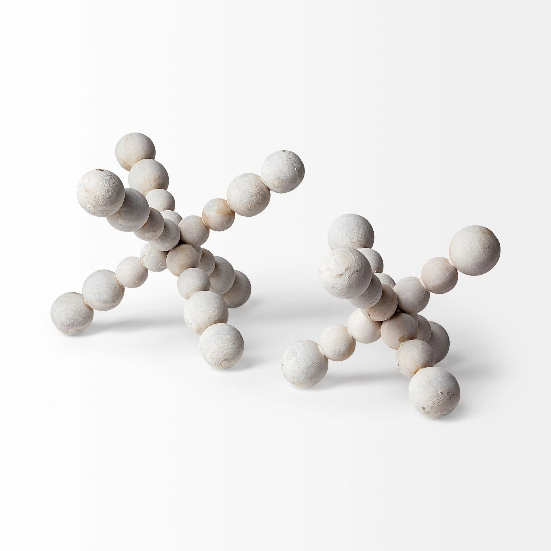 Coupon ❤️ Mercana Carrollton Off-White Geometric Wood Ball Jack ❤️ 3 Coupon ❤️ Mercana Carrollton Off-White Geometric Wood Ball Jack ❤️ - Image 3