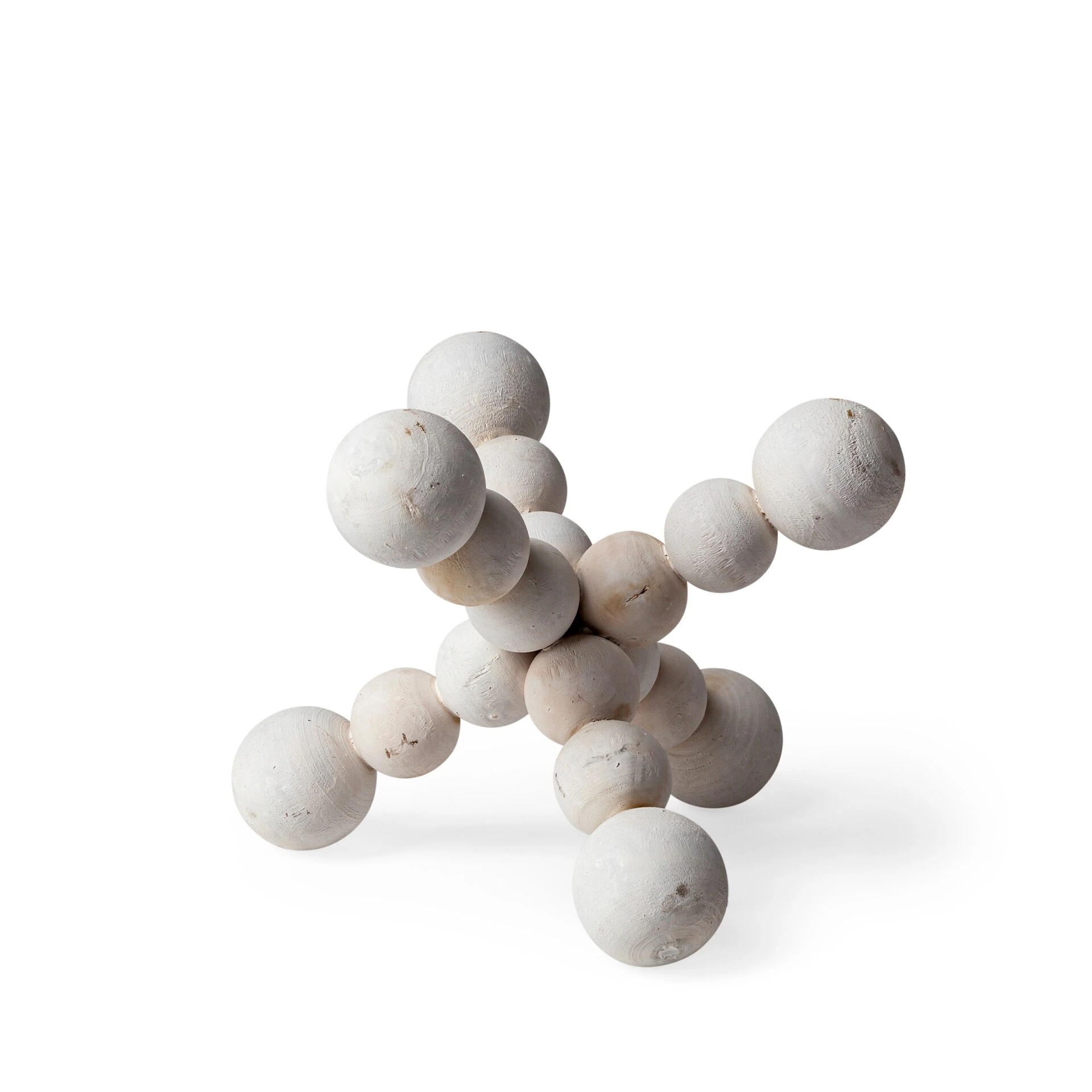 Coupon ❤️ Mercana Carrollton Off-White Geometric Wood Ball Jack ❤️ 1 Coupon ❤️ Mercana Carrollton Off-White Geometric Wood Ball Jack ❤️