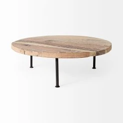 Discount 🎉 Mercana Cedric 15L X 15W X 6H Small Light Brown Wood W/ Three Black Metal Legs Decorative Display Stand ⌛ -Mercana Shop Cedric 15L x 15W x 6H Small Light Brown Wood W Three Black Metal Legs Decorative Display Stand 10