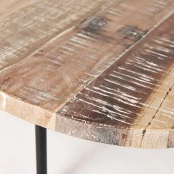 Discount 🎉 Mercana Cedric 15L X 15W X 6H Small Light Brown Wood W/ Three Black Metal Legs Decorative Display Stand ⌛ -Mercana Shop Cedric 15L x 15W x 6H Small Light Brown Wood W Three Black Metal Legs Decorative Display Stand 12