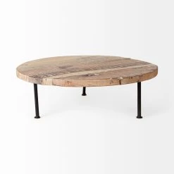 Discount 🎉 Mercana Cedric 15L X 15W X 6H Small Light Brown Wood W/ Three Black Metal Legs Decorative Display Stand ⌛ -Mercana Shop Cedric 15L x 15W x 6H Small Light Brown Wood W Three Black Metal Legs Decorative Display Stand 9