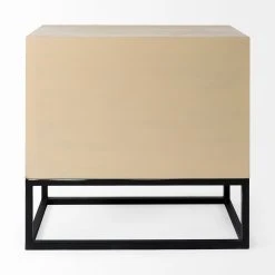 Promo 🛒 Mercana Ciara Beige Fir Veneer Two Drawer Accent Cabinet 😍 -Mercana Shop Ciara 32L x 16W Beige Wooden 2 Drawer Accent Cabinet 3