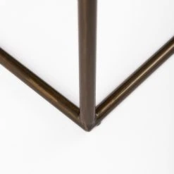 Best deal 😍 Mercana Clarissa Black Woven Leather Seat W/ Black Iron Frame Stool Brown 🔔 -Mercana Shop Clarissa 22.0L x 16.0W x 16.5H Black Leather Woven Seat W Gold Metal Frame Stool 7