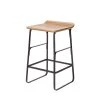 Flash Sale ✨ Mercana Conan 25" Seat Height Brown Wood Seat Black Metal Frame Counter Stool - 15.0L X 16.0W X 25.0H 😀
