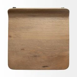 Flash Sale ✨ Mercana Conan 25" Seat Height Brown Wood Seat Black Metal Frame Counter Stool - 15.0L X 16.0W X 25.0H 😀 -Mercana Shop Conan 2522 Seat Height Brown Wood Seat Black Metal Frame Counter Stool 5