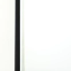 New 😉 Mercana Cora Black Metal Frame W/Brown Wooden Shelf Wall Mirror 😀 -Mercana Shop Cora 24.0L x 3.9W x 40.0H Black Metal Frame W Brown Wooden Shelf Arched Wall Mirror 11