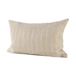 Hot Sale 🛒 Mercana Danika 13.0L X 21.0W X 0.2H Beige Fabric Decorative Pillow Cover 🌟