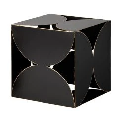 Deals ⭐ Mercana Darren (Large) 8L X 8W Black Metal Decorative Cube 🥰