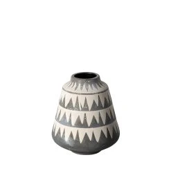 Buy 💯 Mercana Delaney Large Gray Patterned Ceramic Vase ⌛ -Mercana Shop Delaney Large Gray Patterned Ceramic Vase 12
