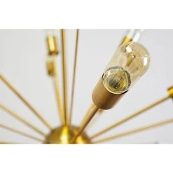 Promo ❤️ Mercana Edisonna II Gold Sputnik Twenty Bulb Chandelier - 30"W X 38"D X 38"H 🛒 -Mercana Shop Edisonna II Gold Sputnik Twenty Bulb Chandelier 2