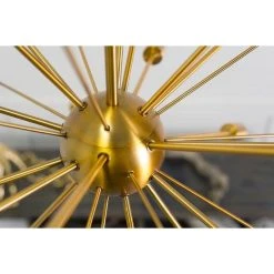 Promo ❤️ Mercana Edisonna II Gold Sputnik Twenty Bulb Chandelier - 30"W X 38"D X 38"H 🛒 -Mercana Shop Edisonna II Gold Sputnik Twenty Bulb Chandelier 3