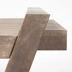 New 🎉 Mercana Elaine 59x36 Brown Solid Wood Top & Base Coffee Table 🔔 -Mercana Shop Elaine 59x36 Brown Solid Wood Top 26 Base Coffee Table 11