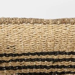 Cheap 🔥 Mercana Emma 17.3L X 13.0W X 11.0H (Set Of 2) Light Brown Seagrass Rectangular Basket W/ Black Stripes ❤️ -Mercana Shop Emma 17.3L x 13.0W x 11.0H 28Set of 229 Light Brown Seagrass Rectangular Basket W Black Stripes 4