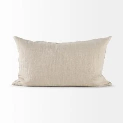 Flash Sale 👍 Mercana Enya 13L X 21W Beige And Cream Fabric Patterned Decorative Pillow Cover 🎉 -Mercana Shop Enya 13L x 21W Beige and Cream Fabric Patterned Decorative Pillow Cover 3