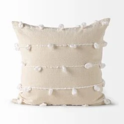 Coupon 😉 Mercana Erica Cream With White Detail Decorative Pillow Cover 🧨 -Mercana Shop Erica 13 x 21 Cream With White Detail Decorative Pillow Cover 13