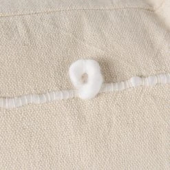 Coupon 😉 Mercana Erica Cream With White Detail Decorative Pillow Cover 🧨 -Mercana Shop Erica 13 x 21 Cream With White Detail Decorative Pillow Cover 6