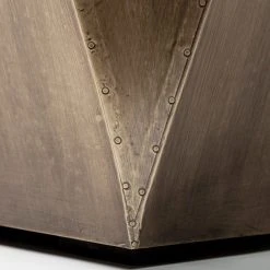 Buy ⭐ Mercana Esagono II 19.3" X 20.9" Hexagonal Brass And Natural Wood Hinged-Top End/Side Table - 19.3L X 19.3W X 20.9H 🛒 -Mercana Shop Esagono II 19.322 x 20.922 Hexagonal Brass and Natural Wood Hinged Top End Side Table 6