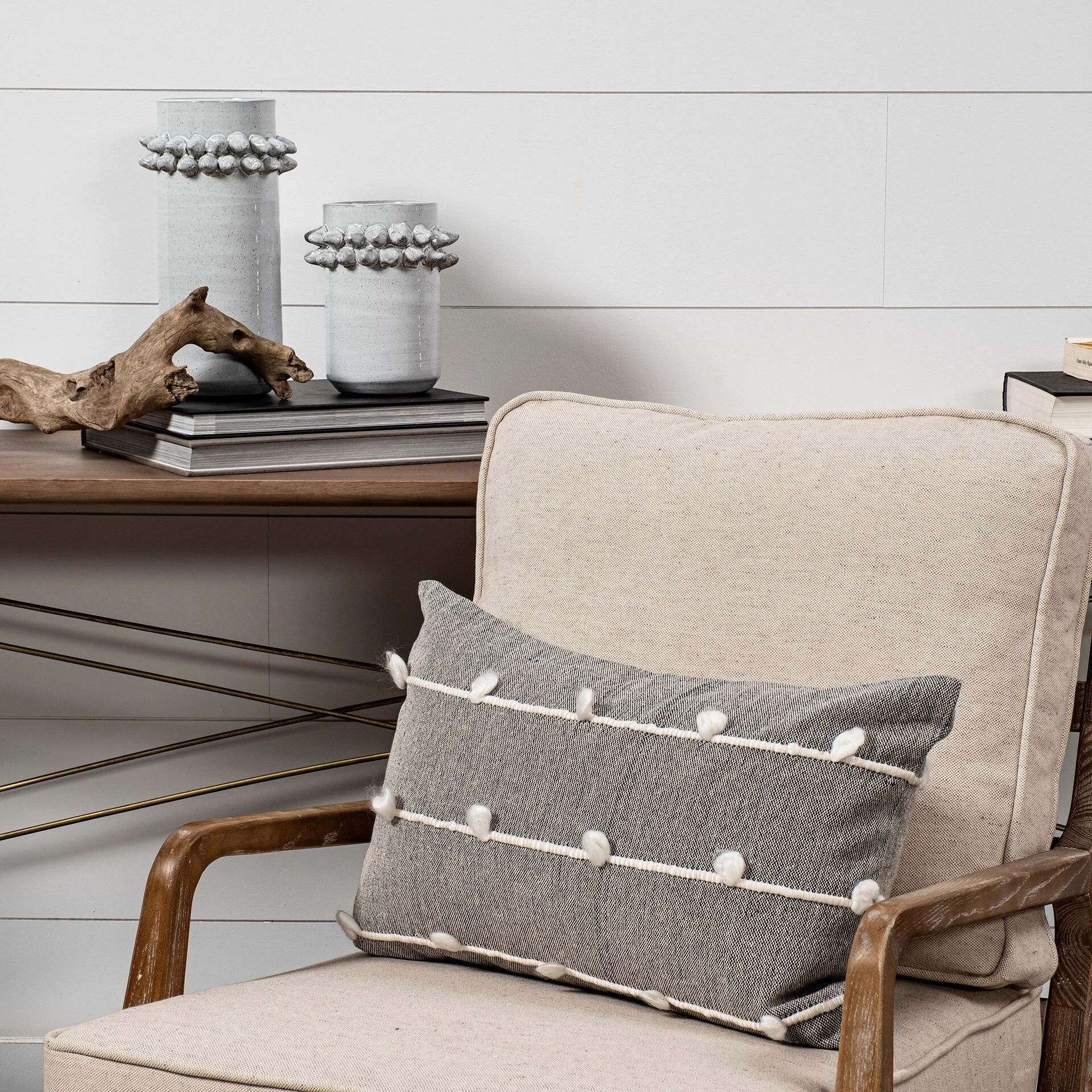 Hot Sale ๐ Mercana Farmhampton Large Gray Spoked Ceramic Vase ๐ 5 Hot Sale ๐ Mercana Farmhampton Large Gray Spoked Ceramic Vase ๐ - Image 5