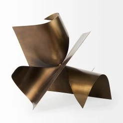 Budget ⌛ Mercana Francesca 11.8L X 11.8W X 11.8H Antique Gold Metal Sculptural Decorative Object 🌟 -Mercana Shop Francesca 11.8L x 11.8W x 11.8H Antique Gold Metal Sculptural Decorative Object 11