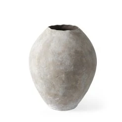 Discount ✔️ Mercana Gobi 20L X 23H Small Gray Ceramic Oval Vase Grey ⌛ -Mercana Shop Gobi 20L x 23H Small Gray Ceramic Oval Vase 6