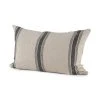Best Sale 👍 Mercana Hattie 13L X 21W Beige And Black Fabric Striped Decorative Pillow Cover 💯