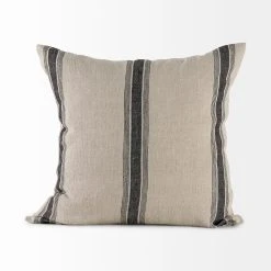 Best Sale 👍 Mercana Hattie 13L X 21W Beige And Black Fabric Striped Decorative Pillow Cover 💯 27 Best Sale 👍 Mercana Hattie 13L X 21W Beige And Black Fabric Striped Decorative Pillow Cover 💯 -Mercana Shop Hattie 13L x 21W Beige and Black Fabric Striped Decorative Pillow Cover 12