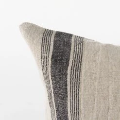 Best Sale 👍 Mercana Hattie 13L X 21W Beige And Black Fabric Striped Decorative Pillow Cover 💯 20 Best Sale 👍 Mercana Hattie 13L X 21W Beige And Black Fabric Striped Decorative Pillow Cover 💯 -Mercana Shop Hattie 13L x 21W Beige and Black Fabric Striped Decorative Pillow Cover 5