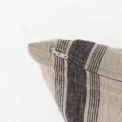 Best Sale 👍 Mercana Hattie 13L X 21W Beige And Black Fabric Striped Decorative Pillow Cover 💯 22 Best Sale 👍 Mercana Hattie 13L X 21W Beige And Black Fabric Striped Decorative Pillow Cover 💯 -Mercana Shop Hattie 13L x 21W Beige and Black Fabric Striped Decorative Pillow Cover 7