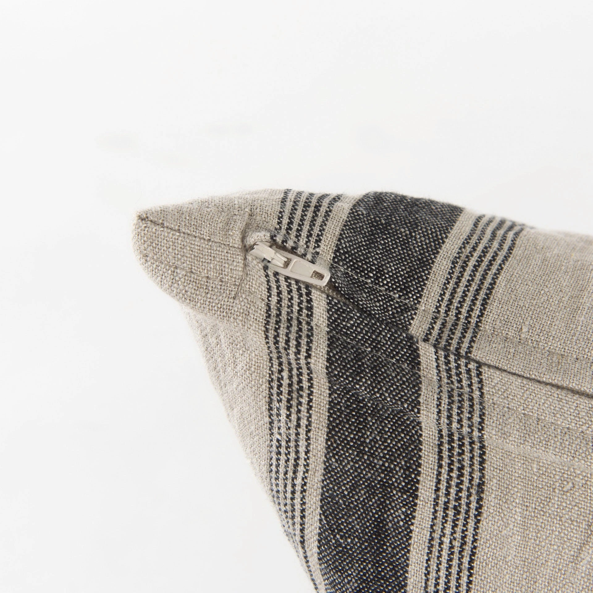 Best Sale 👍 Mercana Hattie 13L X 21W Beige And Black Fabric Striped Decorative Pillow Cover 💯 8 Best Sale 👍 Mercana Hattie 13L X 21W Beige And Black Fabric Striped Decorative Pillow Cover 💯 - Image 8