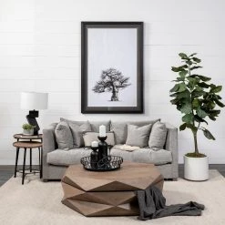 Outlet 🎁 Mercana Helios III 20L X 24H Set Of Two Round Brown Solid Wood Iron Base Nesting End/Side Tables 👍 -Mercana Shop Helios III 20L x 24H Set of Two Round Brown Solid Wood Iron Base Nesting End Side Tables 10