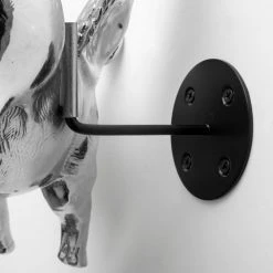 New 👍 Mercana Hogbadi Silver Resin Flying Pigs Decorative Wall Accents, Set Of 2 😀 -Mercana Shop Hogbadi Silver Resin Flying Pigs Decorative Wall Accents2C Set of 2 4