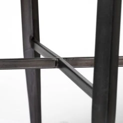 Discount ✨ Mercana Horsdal Black Faux Leather Dining Chair - 21.0L X 24.0W X 34.8H ✔️ -Mercana Shop Horsdal Black Faux Leather Seat Black Metal Frame Dining Chair 8