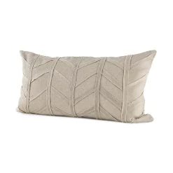Cheapest โจ Mercana Ivivva 14L X 26W Beige Fabric Textured Decorative Pillow Cover ๐