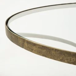 Coupon 😀 Mercana Jacinta II 21" Round Glass Top Metal And Marble Pedestal End/Side Table ✨ -Mercana Shop Jacinta II 2122 Round Glass Top Metal and Marble Pedestal End Side Table 12