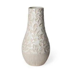 Promo 🥰 Mercana Jadiza I Small White Glaze Floral Patterned Ceramic Vase 🧨 -Mercana Shop Jadiza I Small White Glaze Floral Patterned Ceramic Vase 9