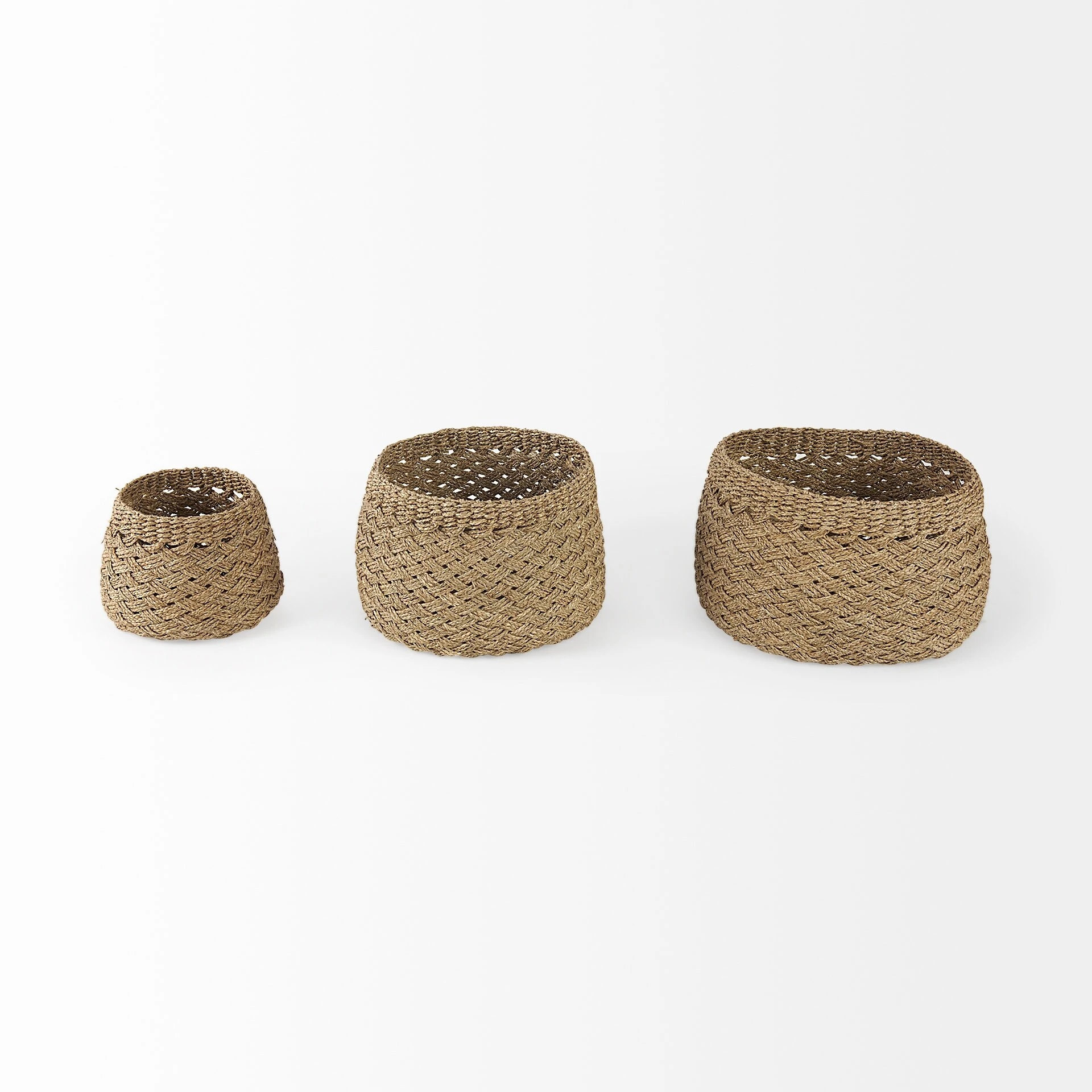 Cheapest ๐ Mercana Jarek 15.0L X 15.0W X 11.8H (Set Of 3) Medium Brown Seagrass Basket Cross Weave Round Basket ๐ฅ 2 Cheapest ๐ Mercana Jarek 15.0L X 15.0W X 11.8H (Set Of 3) Medium Brown Seagrass Basket Cross Weave Round Basket ๐ฅ - Image 2